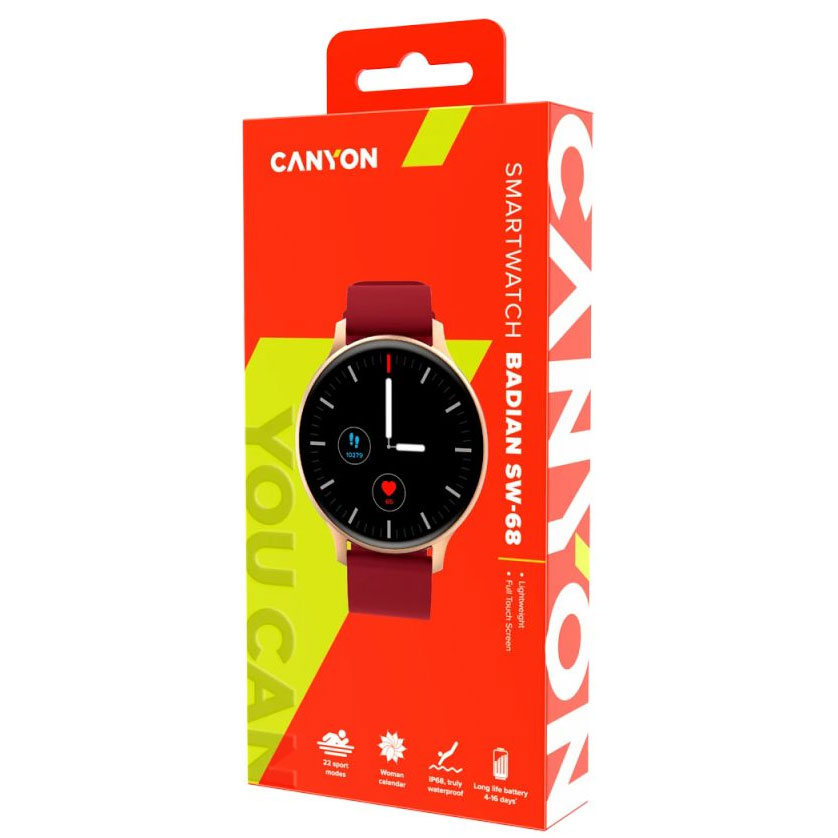 Sport Smartwatch Canyon Badian SW68 Rose - pogled 4