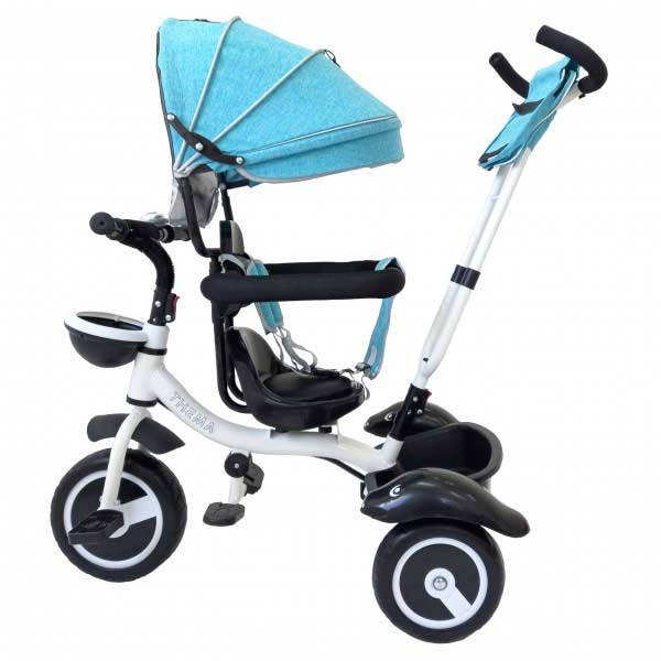 Dečiji tricikl Guralica Sa tendom TS-62 Mint - pogled 4