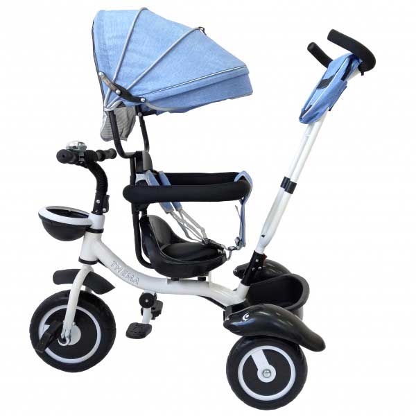 Dečiji tricikl Guralica Sa tendom TS-62 Plava - pogled 4
