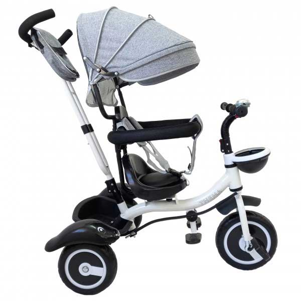 Dečiji tricikl Guralica Sa tendom TS-62 Siva - pogled 4