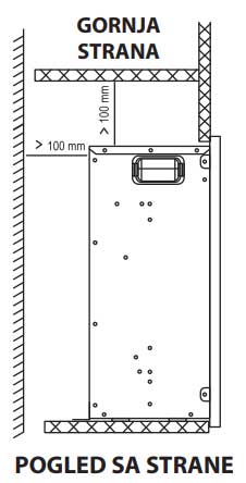 Električni ugradni kamin 2kW Prosto EK30U/L - pogled 4