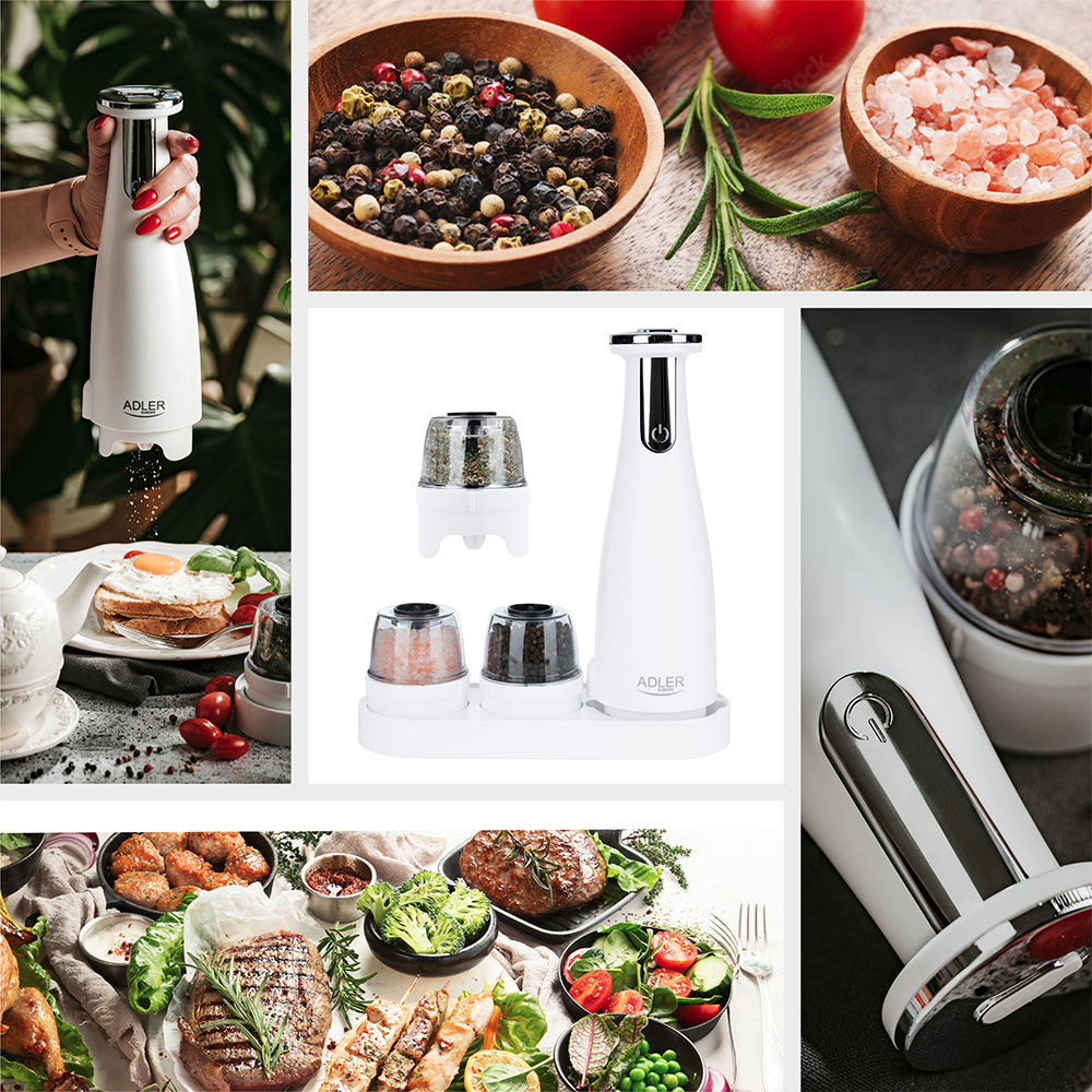 Adler AD 4449w električni mlin za so i biber - Set - pogled 4
