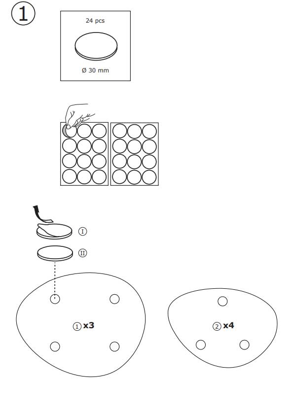 Komplet Od 7 Samolepljivih Ogledala  - pogled 4