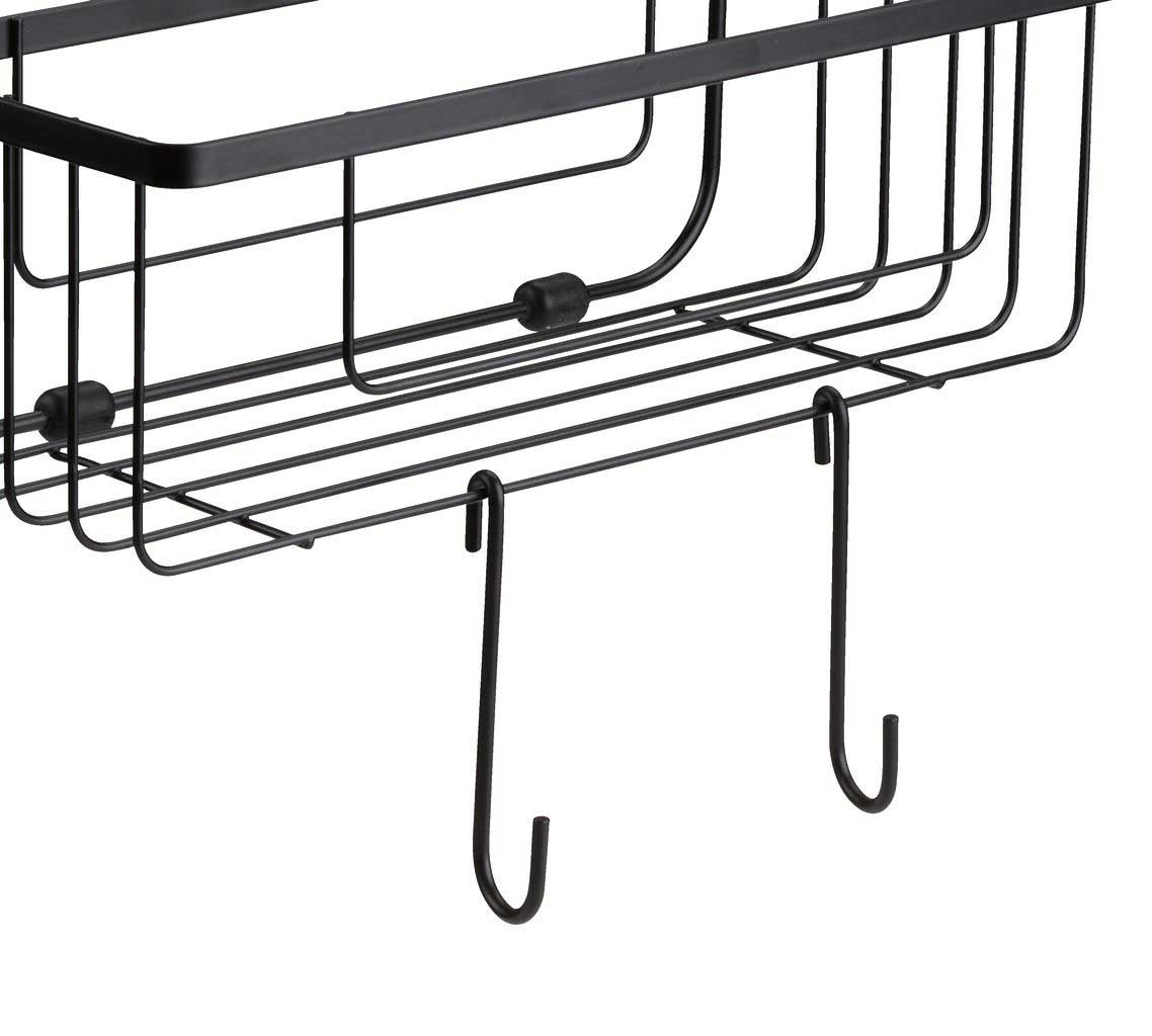 Kupatilska Polica Sa Različitim Kukama Za Kačenje - pogled 4