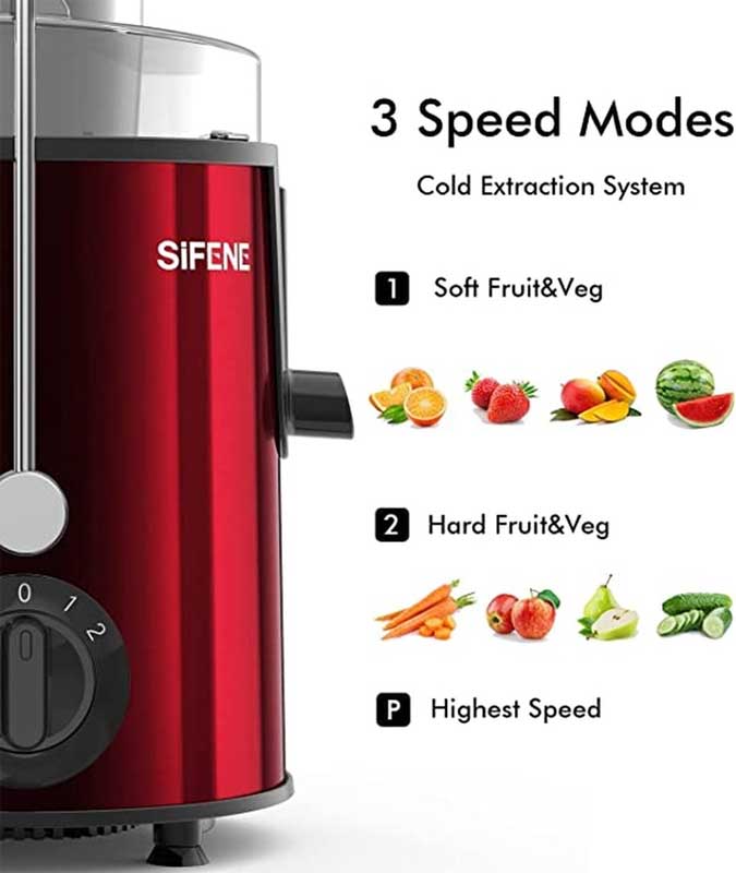 Sokovnik sa širokim otvorom Royalty Line PJ19001 Red - pogled 4