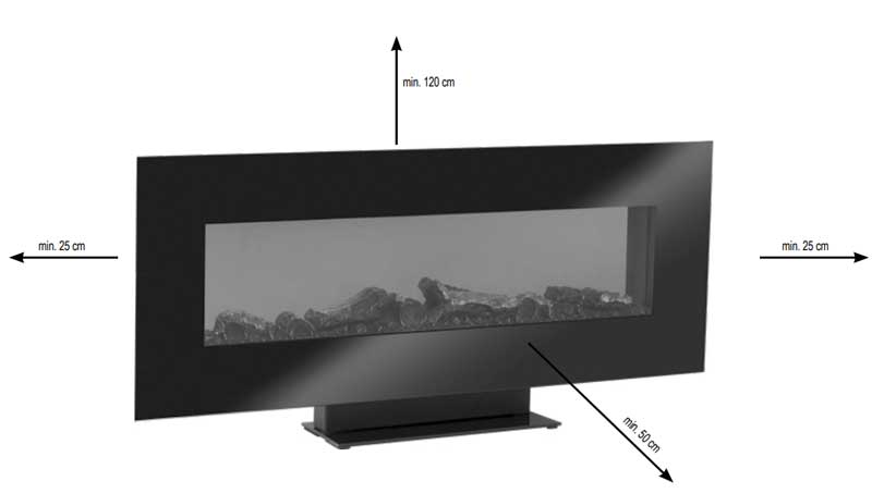 Električni kamin 1.8kW FKK24 - pogled 4