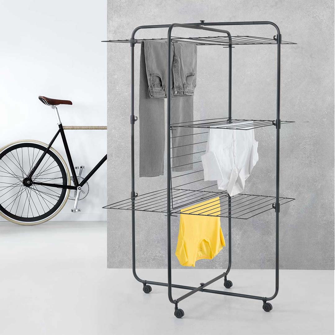 Sušilica Za Veš Sa 3 Sprata Metaltex Dijon Onyx - pogled 4