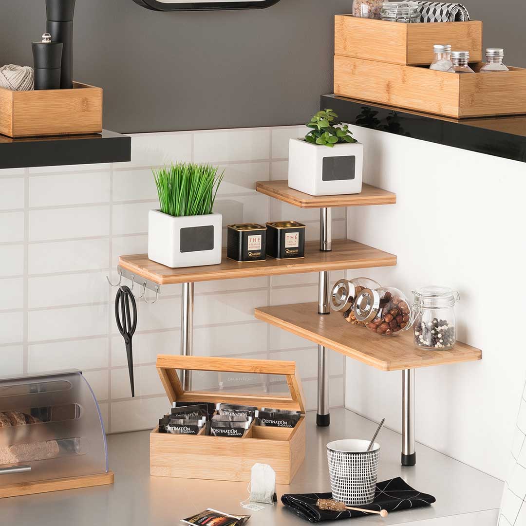 Ugaona Kuhinjska Polica sa 3 Nivoa 5five Simply Smart - pogled 4