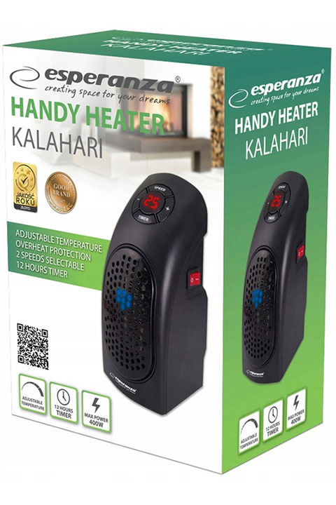 Esperanza EHH007 Mini Prenosna Grejalica 400 W - pogled 4