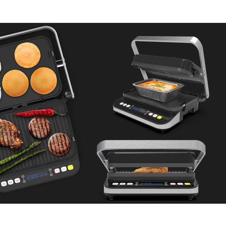 Aeno EG1 3u1 električni roštilj 2000W Touch Control - pogled 4