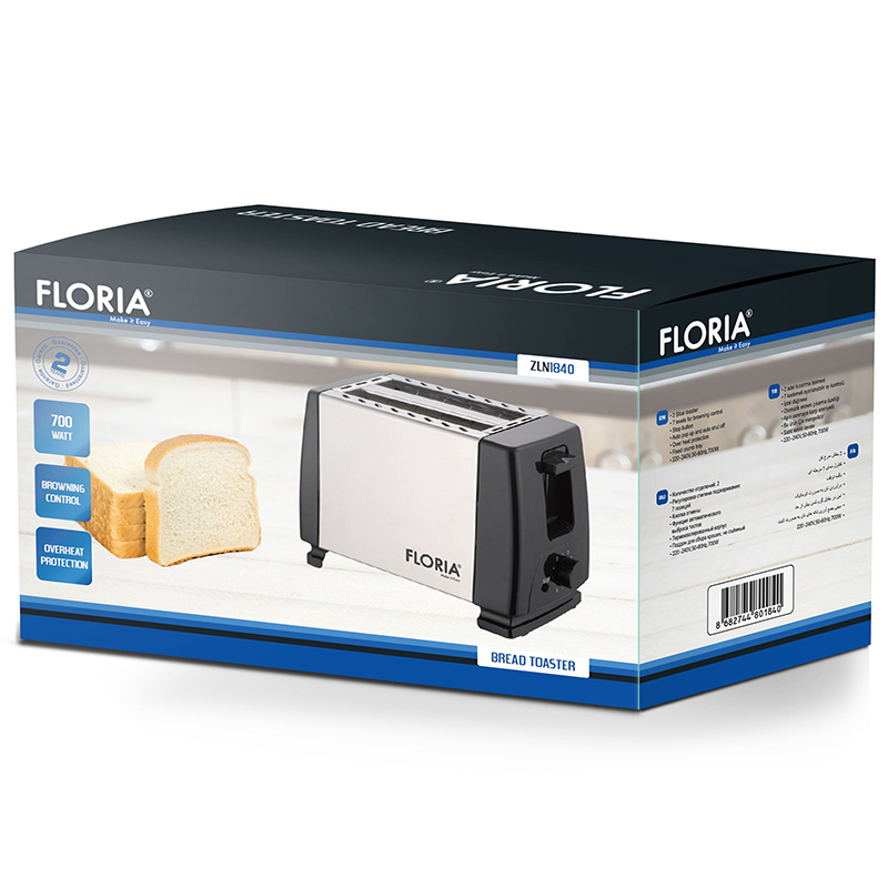 Toster za dve kriške hleba Zilan ZLN1840 - pogled 4