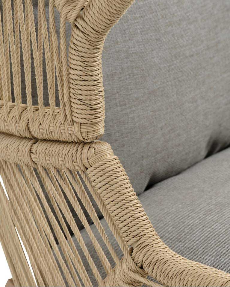 Stolica Jaje Sa Luksuznim Jastucima Lounge Bene Natur - pogled 4