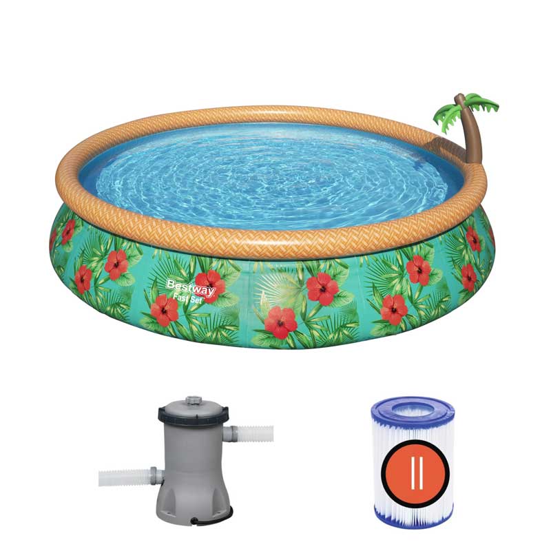 Bazen sa pumpom i fontanom 457x84cm Bestway 57416 - pogled 4
