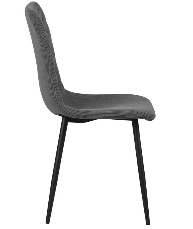 Trpezarijska stolica DC812 Tamno siva - pogled 4