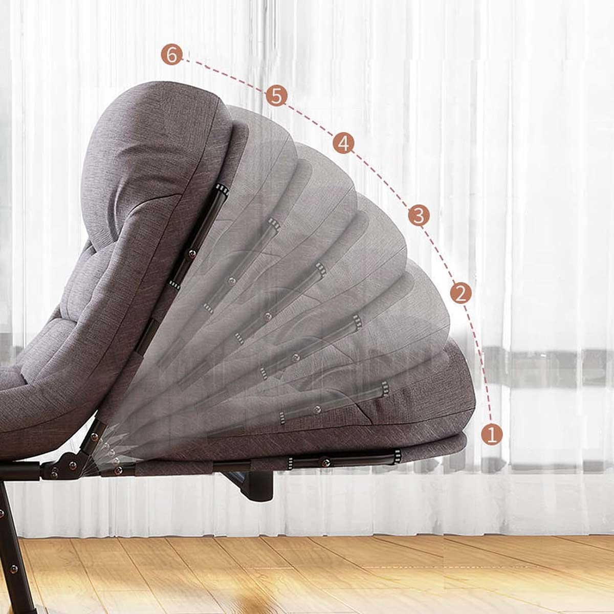 Sklopiva, Podesiva Ležaljka sa Jastukom - pogled 4