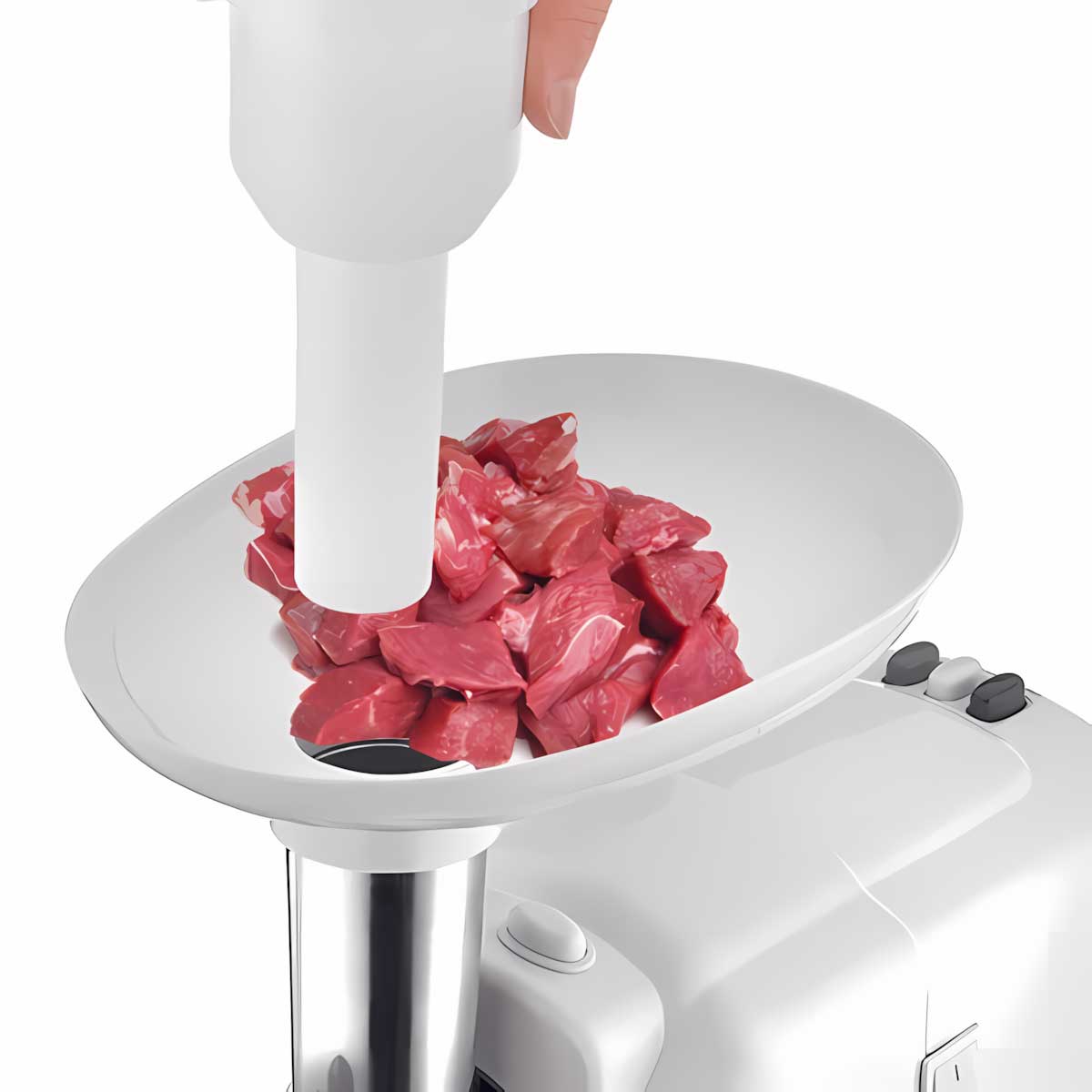 Električna Mašina Za Mlevenje Paradajza, Mesa, Pravljenje Kobasica i Kebaba - pogled 4