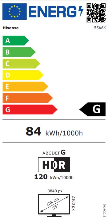 Hisense 4K Ultra HD Smart televizor 55 inča 55A6K - pogled 4