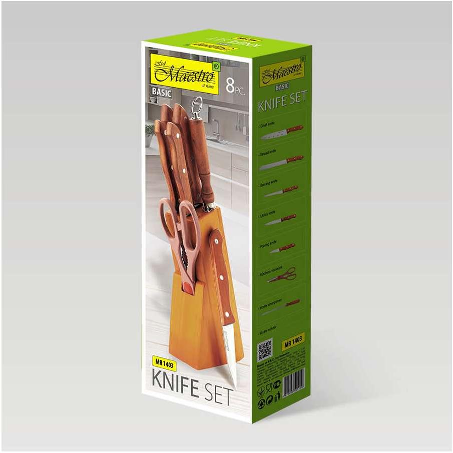Komplet kuhinjskih noževa sa stalkom Maestro 1403 - pogled 4