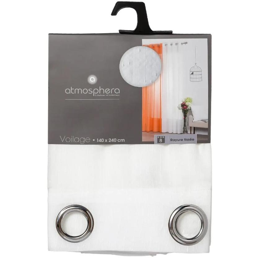 Atmosphera Zavesa Stripe Iv 140x240cm Poliester Slonova Kost - pogled 4