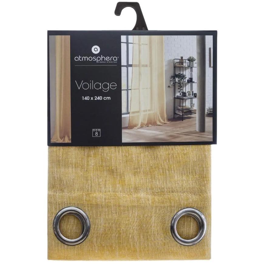 Atmosphera Zavesa Fred 140x240cm Poliester Oker - pogled 4
