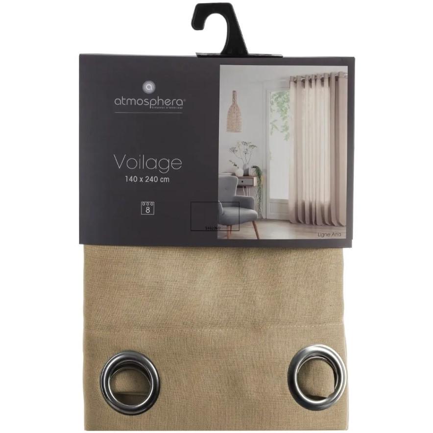 Atmosphera Zavesa Ana 140x260cm Poliester Bez - pogled 4
