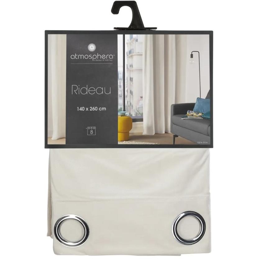 Atmosphera Zavesa Lilou 140x260cm Poliester Slonova Kost - pogled 4