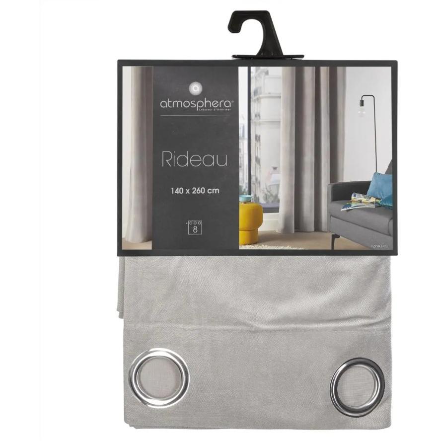 Atmosphera Zavesa Lilou 140x260cm Poliester Svetlo Siva - pogled 4