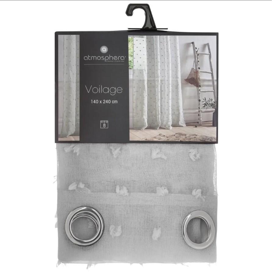Atmosphera Zavesa Lily 140x240cm Poliester Siva - pogled 4