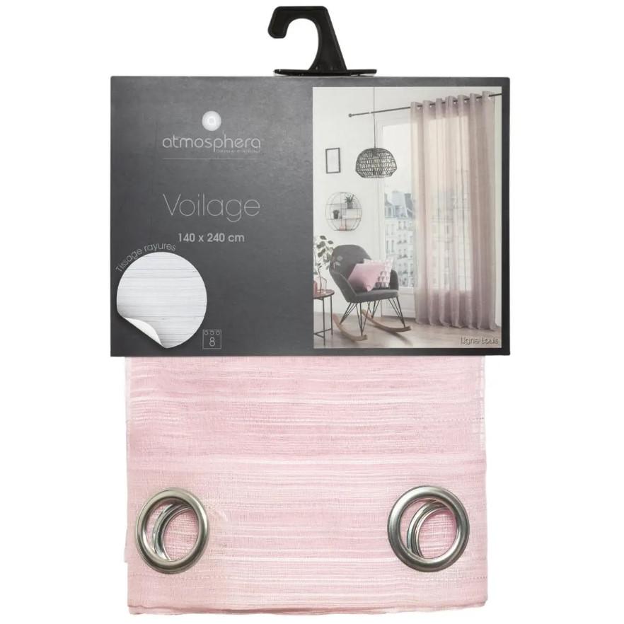 Atmosphera Zavesa Louis Wh 140x240cm Iv Poliester Roze - pogled 4