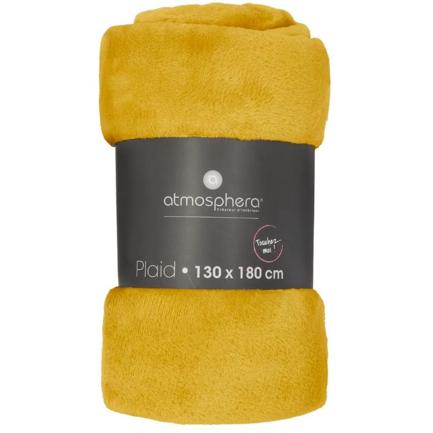 Atmosphera Ćebe 180x130cm 0.530 Kg Poliester Oker - pogled 4