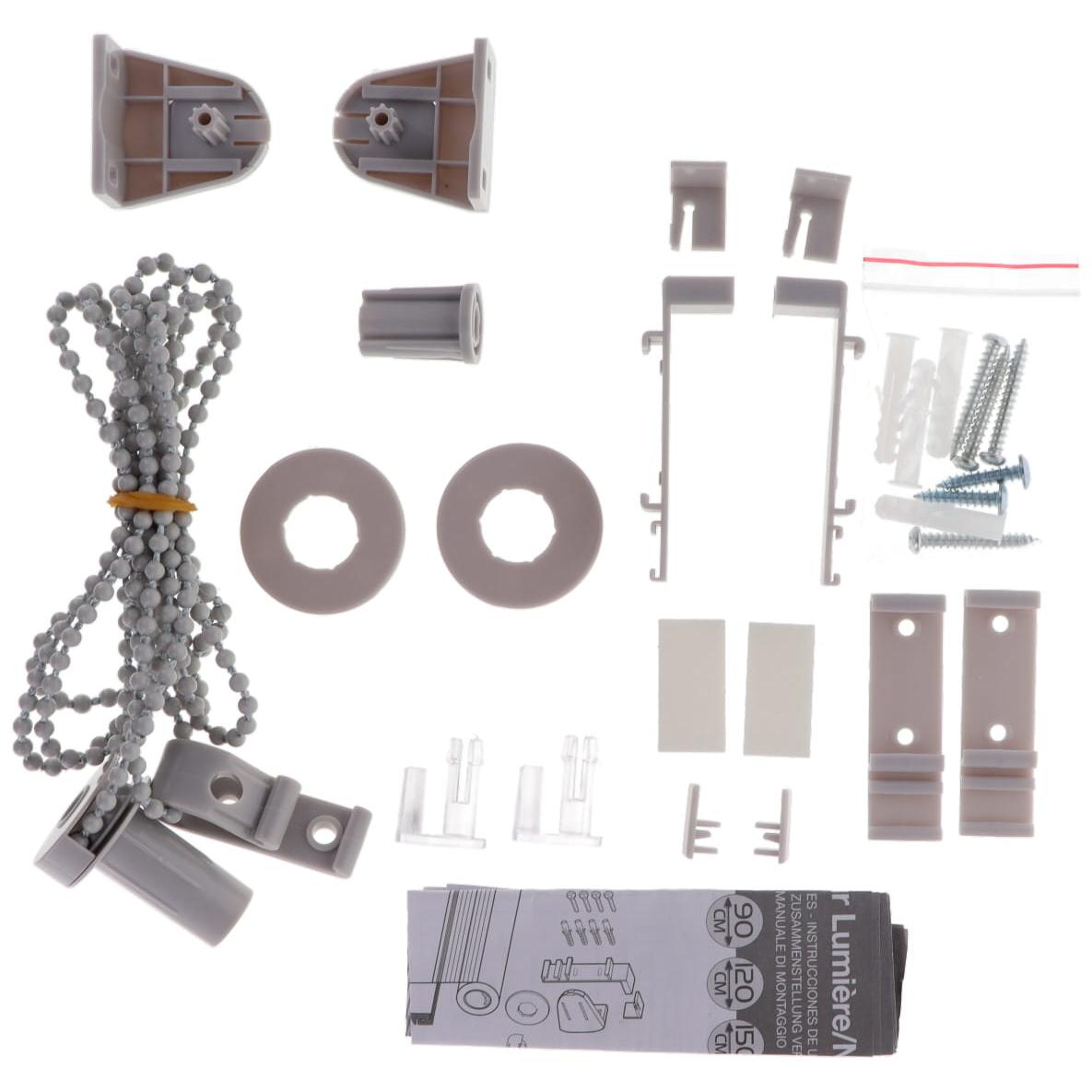 Luance Zebra Roletna 90x180 cm Svetlo Siva - pogled 4