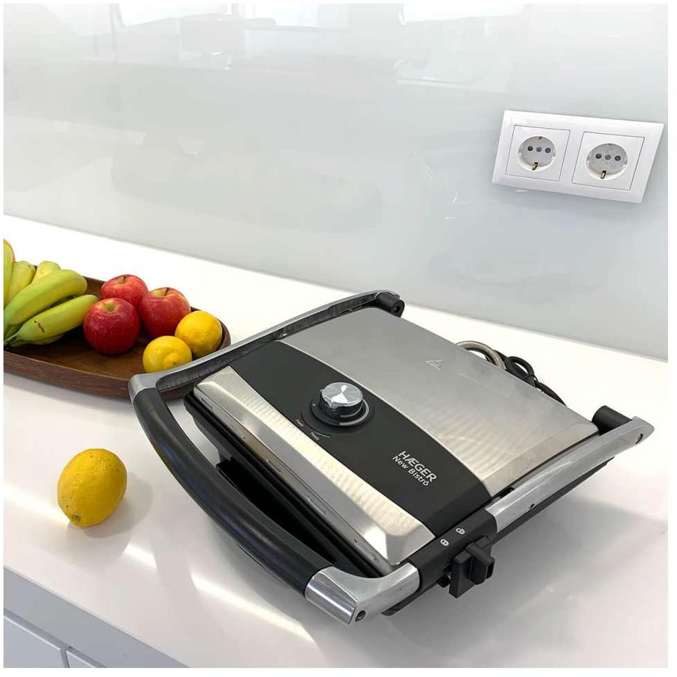 Električni grill toster 2000W Haeger GR-200.014A - pogled 4