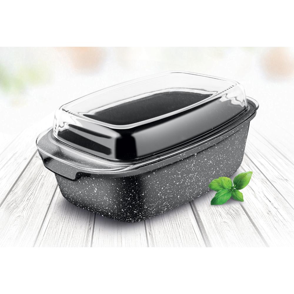 Duboka tepsija sa staklenim poklopcem 7.5L Lamart LT1156 - pogled 4