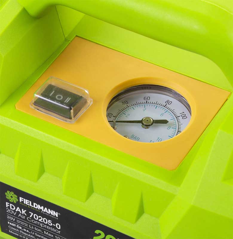 FIELDMANN FDAK 70205-0 Akumulatorski kompresor (bez baterije i punjača) - pogled 4