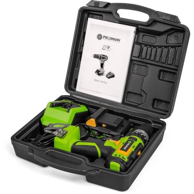 Fieldmann FDUV 70115-A akumulatorska bušilica 20V sa baterijom i punjačem - pogled 4