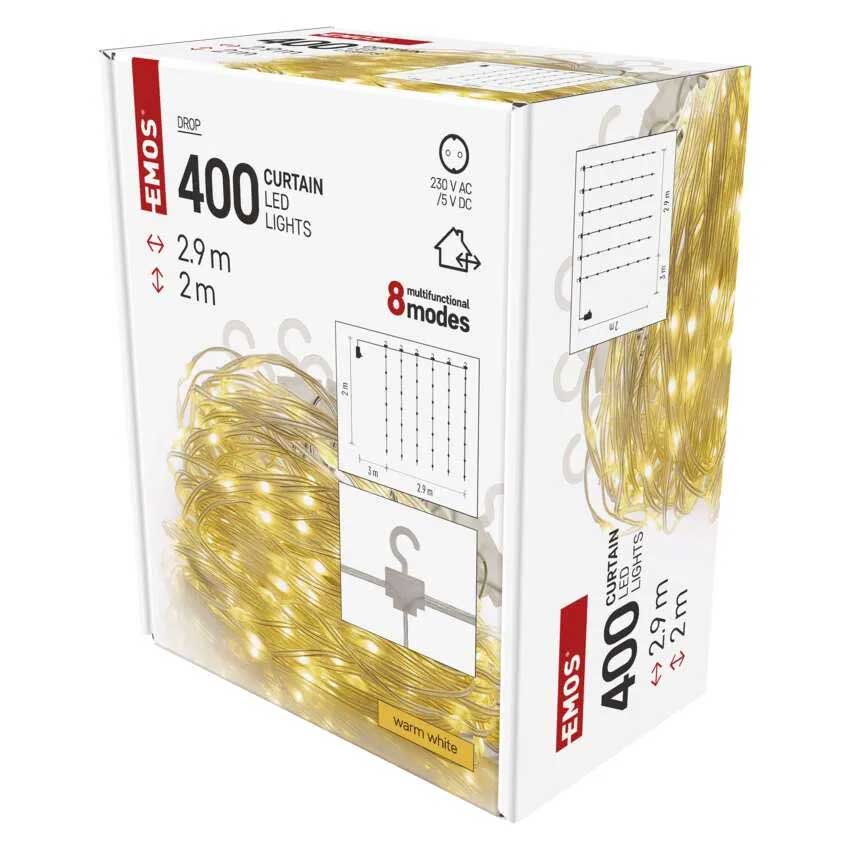 Lampice za spoljnu i unutrašnju upotrebu Zavesa 2.9x2m Emos D3EW04 - pogled 4