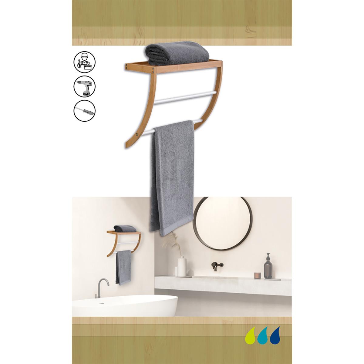 Tendance Zidni Držač Peškira Sa Policom - pogled 4