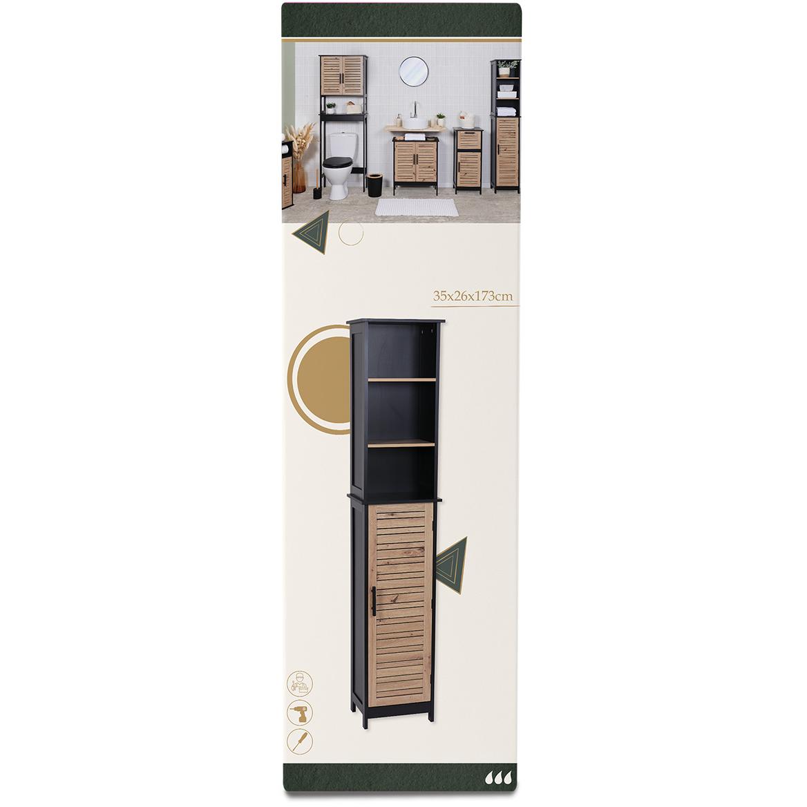 Tendance Kupatilski Stubni Ormarić Sa Vratima i 3 Police 173x25x36 Bergen - pogled 4