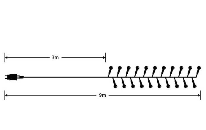 Dekorativne lampice za spoljnu i unutrašnju upotrebu 576 LED Modee - pogled 4
