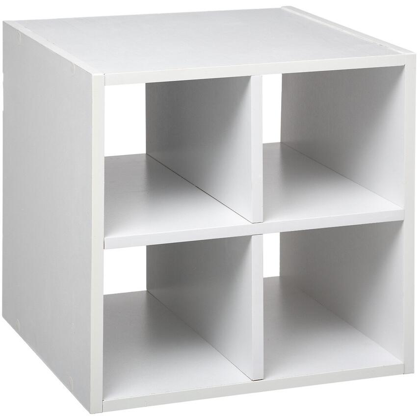 Five Pregrada za Mix Modul Police 31 x 31 x 31cm Drvo Bela - pogled 4