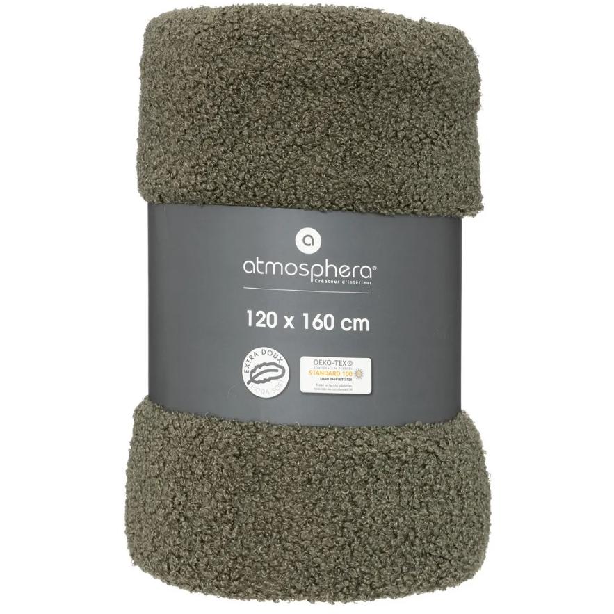 Atmosphera Ćebe Jaiko 120x160 Poliester Zelena - pogled 4