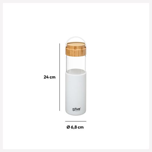 Five Boca Modern 0.55 Lit 6.8 x 24 cm Staklo Bela - pogled 4