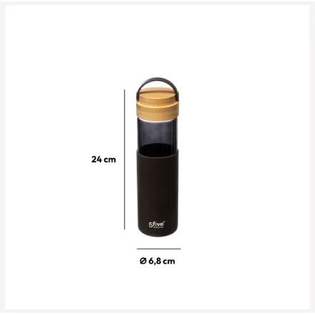 Five Boca Modern 0.55 Lit 6.8 x 24 cm Staklo Crna - pogled 4