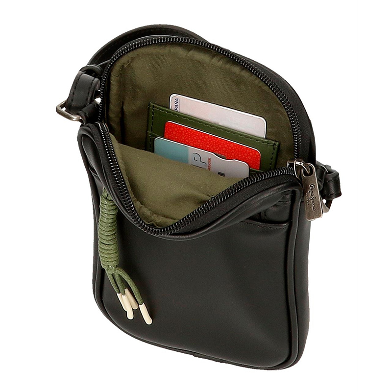 Pepe Jeans Ženska torbica za telefon i sitnice Bea black 75652 - pogled 4