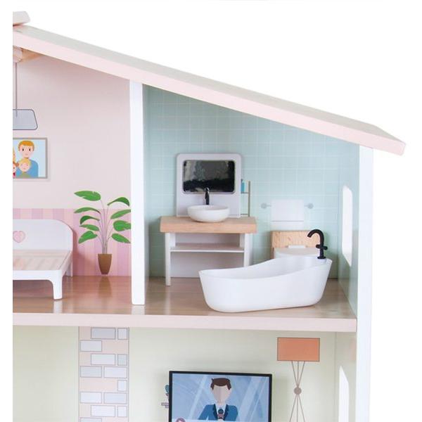 Drvena Kućica Za Lutke PINO 9153 - pogled 4