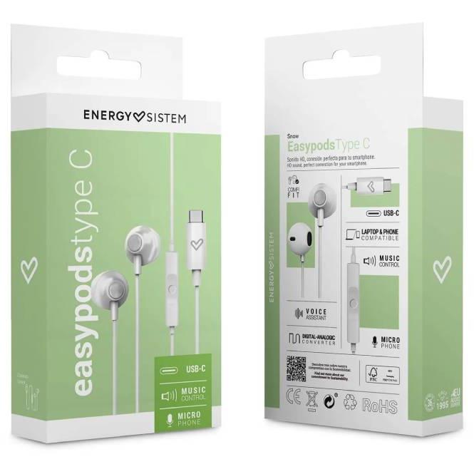 Energy Sistem EasyPods Snow type C slušalice M45927 - pogled 4