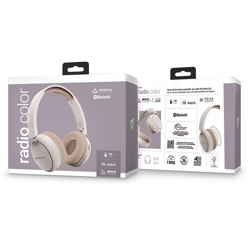 ENERGY SISTEM Radio Color Cream bežične slušalice - pogled 4