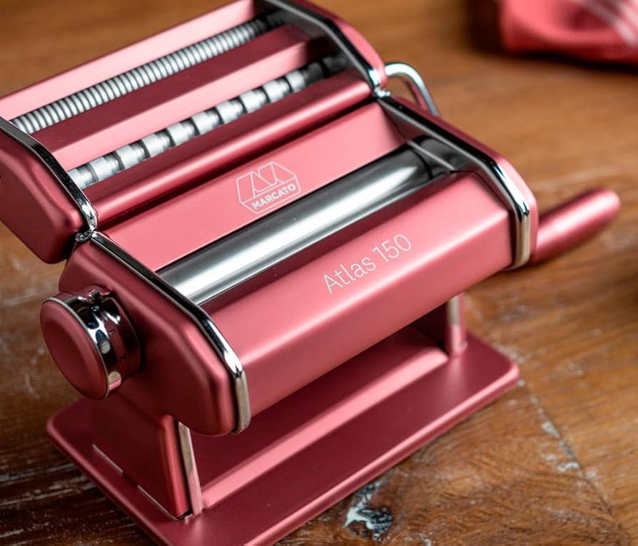 Ručna Mašina Za Rezance i Testeninu Marcato Atlas 150 Pink - pogled 4