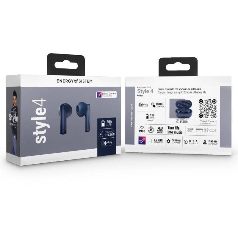 Energy Sistem Style 4 Indigo True Bežične slušalice plave M45558 - pogled 4