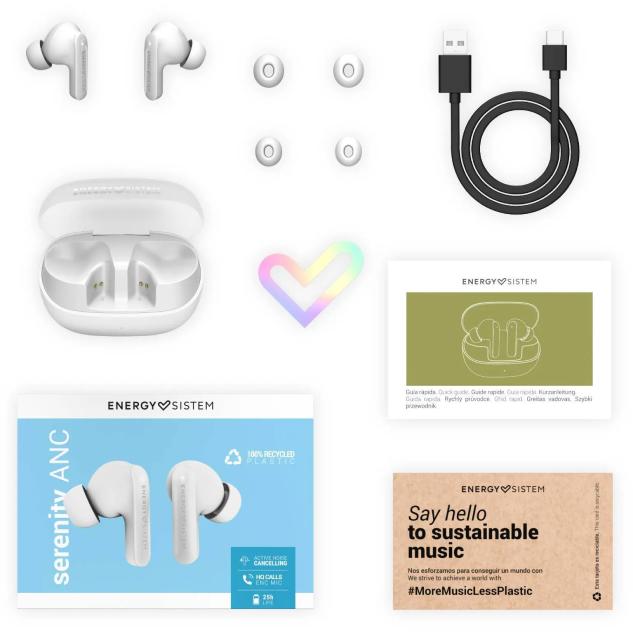 Energy Sistem White Serenity ANC slušalice bele M45920 - pogled 4
